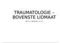 SAMENVATTING in powerpoint-vorm - TRAUMATOLOGIE: fracturen bovenste lidmaat