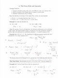 Section 4 notes - The Power Rule and Linearity 