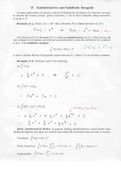 Section 17 notes - Antiderivatives and Indefinite Integrals