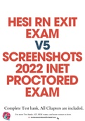 HESI RN EXIT EXAM V5 SCREENSHOTS 2022 INET  PROCTORED EXAM