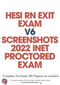 HESI RN EXIT EXAM V6  SCREENSHOTS 2022 INET  PROCTORED EXAM