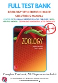 Zoology 10th Edition By Stephen Miller, John Harley Solutions Manual