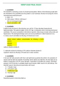 NRNP 6560 Final Exam (Version 1, Latest-2022/2023, 100 Q & A) / NRNP6560 Final Exam / NRNP 6560 Week 11 Final Exam / NRNP6560 Week 11 Final Exam: Walden University | 100% Verified Q & A |