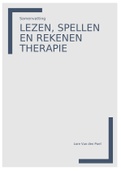 Volledige samenvatting 'Lezen, spellen, rekenen: therapie'