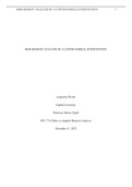 PSY7710 Week 9 RISK-BENEFIT ANALYSIS OF A CONTROVERSIAL INTERVENTIONS