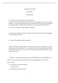 Development Economics Problem Set 1 Sherif Khalifa 1. (a) What is the usual indicator of living standards? (b) How is this indicator of living standards calculated ? (c) What are the problems with this indicator? 2. Consider a country whose national incom