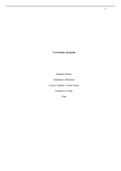 Curriculum Inception Scenario for Assignments Assume that you are the curriculum designer for a school district. The school board has requested that several teams develop proposals for new curricula to meet newly established state standards. You and your 