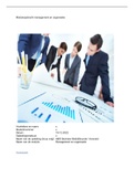 Management en organisatie Moduleopdracht NCOI januari 2023 (NIEUWE OPZET) - cijfer 8,5 (Inclusief beoordeling )