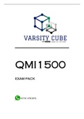 QMI1500 EXAM PACK 2023