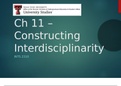 TTU INTS 2310 Chapter 11 Constructing Interdisciplinarity Lecture Slides