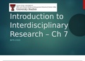 TTU INTS 2310 Chapter 7 Introduction to Integrative Research Lecture Slides