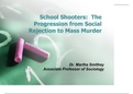 TTU CRIM 4325 School Shooters The Progression from Social Rejection to Mass Murder Lecture Slides