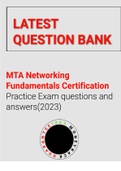 MTA Networking Fundamentals Certification Practice Exam questions and answers(2023)