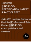 Juniper Networks Certified Professional Data Center (JNCIP-DC) exam questions