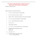 ATI TEAS 7 MATH EXAM LATEST 2022-2023 PRACTICE TEST WITH ANSWER KEY