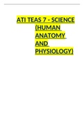 ATI TEAS 7 Anatomy and Physiology Study Guide