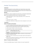 Geologic Time Scale Activity