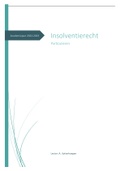 Samenvatting insolventierecht particulieren 2022-2023