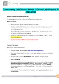  Calorimetry Lab Gizmo -Week 1 Online Lab-Graded A-2023-2024