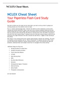  NURSING 101 NCLEX Cheat Sheet.// NURSING 101 NCLEX Cheat Sheet./