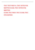 TNCC TEST PREP A ,TNCC NOTES FOR WRITTEN EXAM, TNCC NOTES FOR WRITTEN EXAM, TNCC PREP, TNCC EXAM, TNCC 8TH EDITION