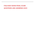 PALS RED CROSS FINAL EXAM QUESTIONS AND ANSWERS 2023 