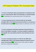 ATI Capstone Pediatrics Exams Bundle Pack Questions and Answers (2022/2023) (Verified Bundle)