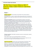 NR 566 Week 4 Latest Midterm 2023 1st Semester Study Guide Professors Questions Week 1-3