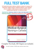 Test Bank For Lewis's Medical-Surgical Nursing in Canada 5th Edition By Jeffrey Kwong; Courtney Reinisch; Jane Tyerman; Shelley Cobbett; Debra Hagler; Mariann Harding; Dott 9780323791564 Chapter 1-72 Complete Guide .