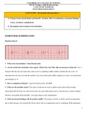 CHAMBERLAIN COLLEGE OF NURSING NR 341 Complex Adult Health Nursing CASE STUDY EXERCISE Dysrhythmia Interpretation 1