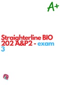 Straighterline BIO 202 A&P2 - exam 3