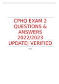 CPHQ EXAM 2 QUESTIONS & ANSWERS 2022/2023 UPDATE| VERIFIED