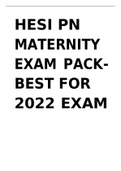 HESI PN MATERNITY EXAM PACK