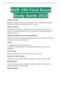 NUR 190 Final Exam Study Guide 2023