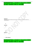 NUR6665FINAL_EXAM (1) Question BEST STUDY GUIDE FOR A+ SCORE