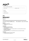 AQA-74011-QP AS BIOLOGY Paper 1