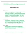 Final Exam Week 8 - NR565 / NR 565 (Latest 2023 / 2024) : Advanced Pharmacology Fundamentals - Chamberlain