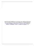 TEST BANK FOR Davis Advantage for Medical-Surgical Nursing Making Connections to Practice 2nd Edition by Janice J. Hoffman, Nancy J. Sullivan Chapter 1-71