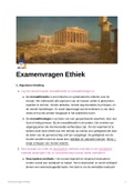 Ethiek - alle examenvragen