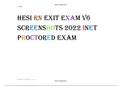 HESI RN EXIT EXAM V6 SCREENSHOTS 2022 INET PROCTORED EXAM