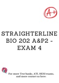 Straighterline BIO 202 A&P2 - exam 4