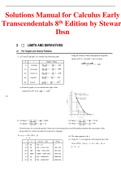 Solutions Manual for Calculus Early Transcendentals 8th Edition by Stewart Ibsn