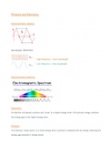 Grade 12 IEB Physical Science (Physics) Photons and Electrons (Section G) Summary & notes