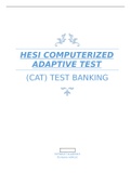 HESI 102 HESI Computerized Adaptive Testing 7 Spring 2022- Chamberlain College of College