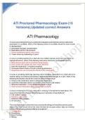 ATI Proctored Pharmacology Exam- (15 Versions),Updated  2023 correct Answers