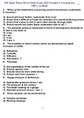 SSI Open Water Diver Final Exam 2022 Graded A+(Actual test 100% verified),SSI Open Water Diver - Section 2 Exam Questions and Answers 2023, SSI Open Water Diver Final Exam 2022/2023