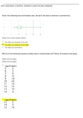 MATH 225N WEEK 3 CENTRAL TENDENCY QUESTIONS AND ANSWERS