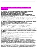 ATI Nurse's Touch Nursing informatics and Technology 2022/2023 | NR 306 Nursing informatics and Technology