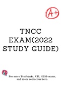 TNCC EXAM(2022 Study guide)