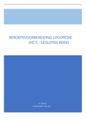 Volledige samenvatting van beroepsvoorbereiding Logopedie (gesloten boek) (3LA) (2022-2023)